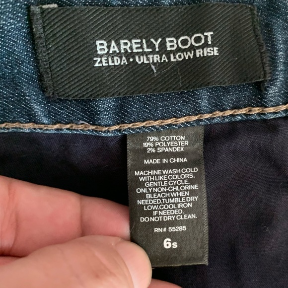 “Zelda” Ultra Low Rise “Barely Boot” Jeans { Express } - Picture 7 of 8